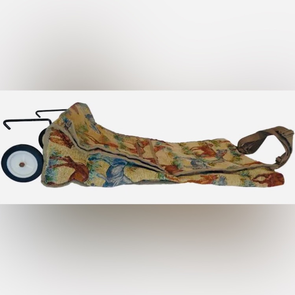 BRAND NEW Vintage Tapestry Shopping Cart or Luggage